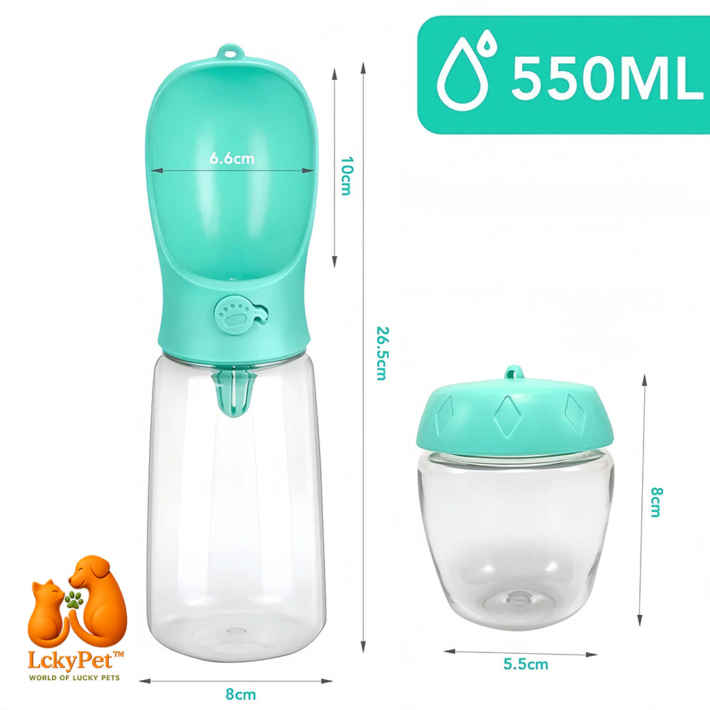 HydraBite™ 2-in-1 Travel Water & Food Bottle LckyPet™