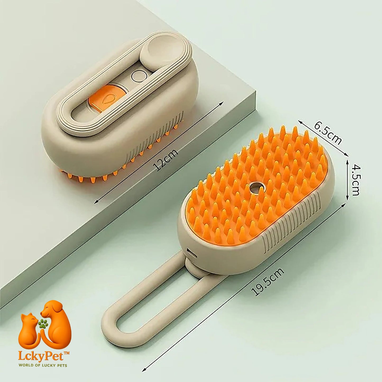 GloFur™ Pet Steam Brush – Remove Fur Easily with Steam LckyPet