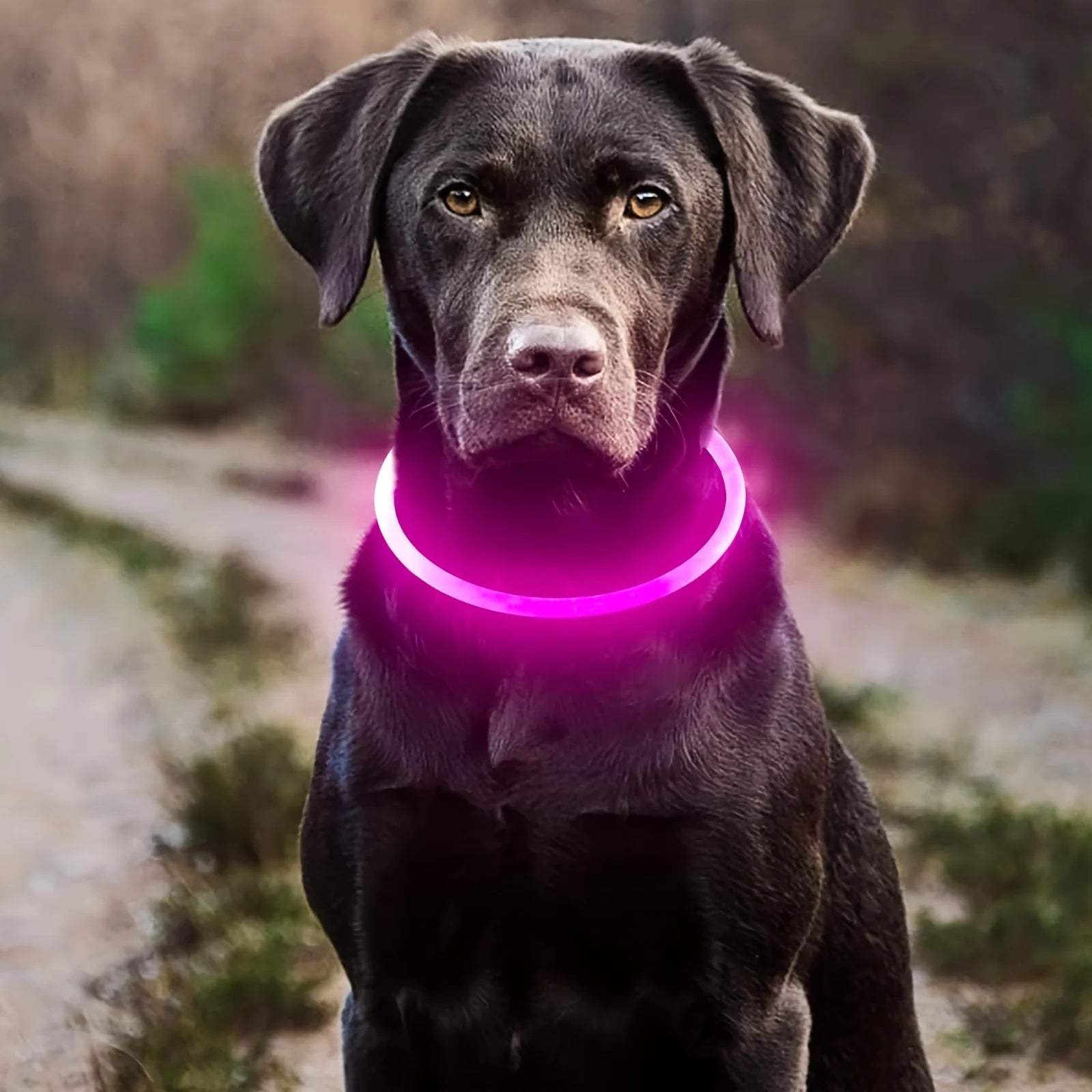Pet Dog LED Light Collar Luminous Anti-Lost Dog Collar USB Rechargeable Dog Necklace Collar LckyPet™