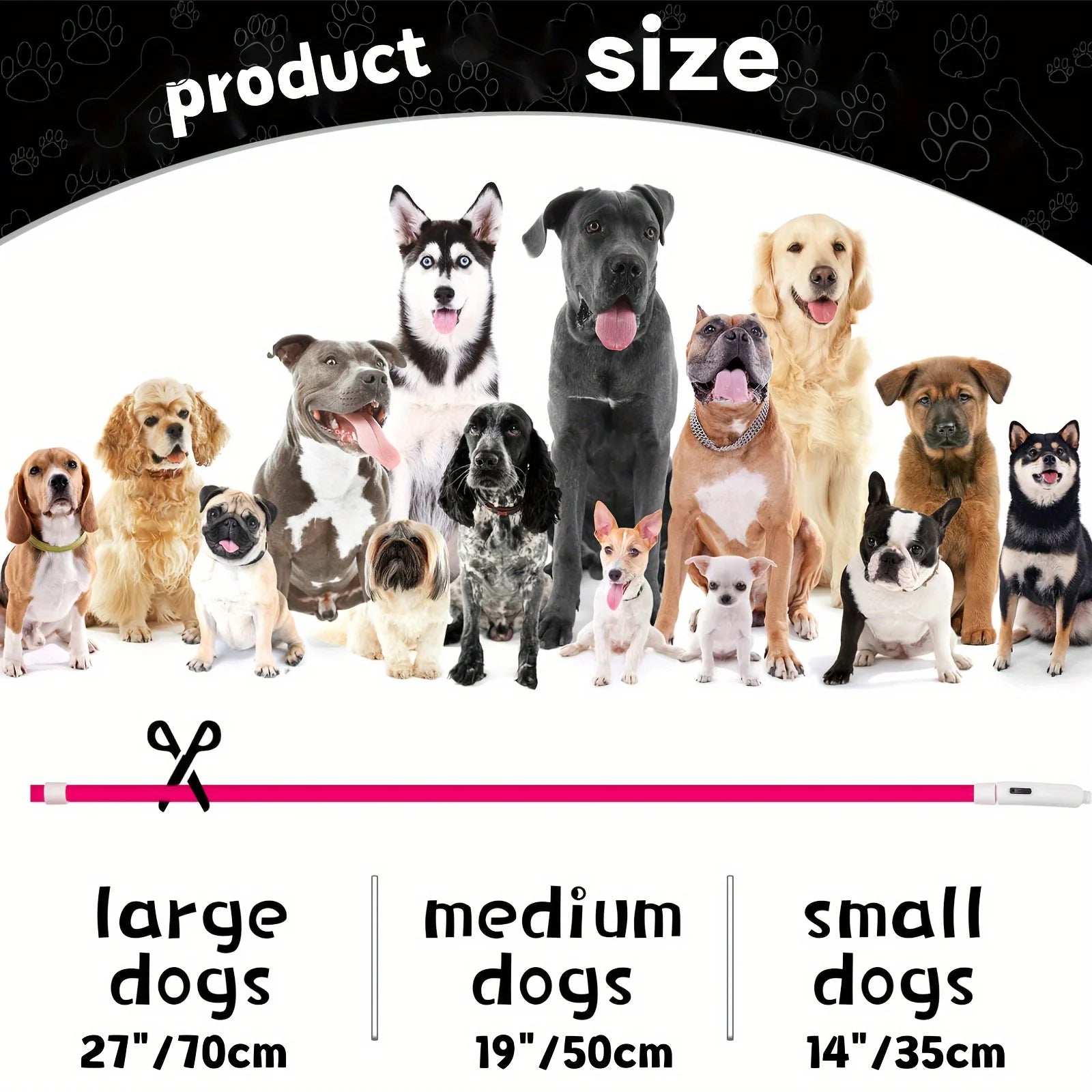 Pet Dog LED Light Collar Luminous Anti-Lost Dog Collar USB Rechargeable Dog Necklace Collar LckyPet™