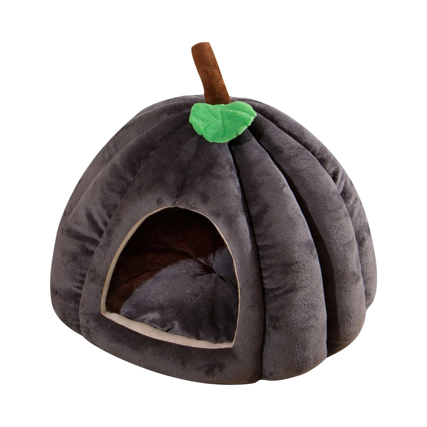 Halloween Theme Pumpkin Shape Autumn And Winter Comfy Cat And Dog Semi-enclosed Pet Bed Warm And Thick Cat And Dog House LckyPet™