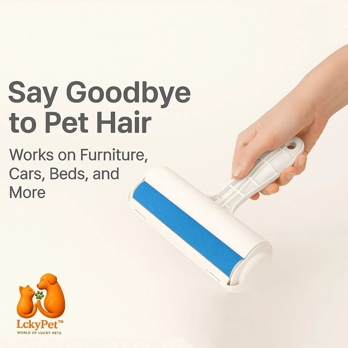 Pet Hair Remover Roller – Self-Cleaning Dog & Cat Fur Removal Tool by LckyPet™ LckyPet™