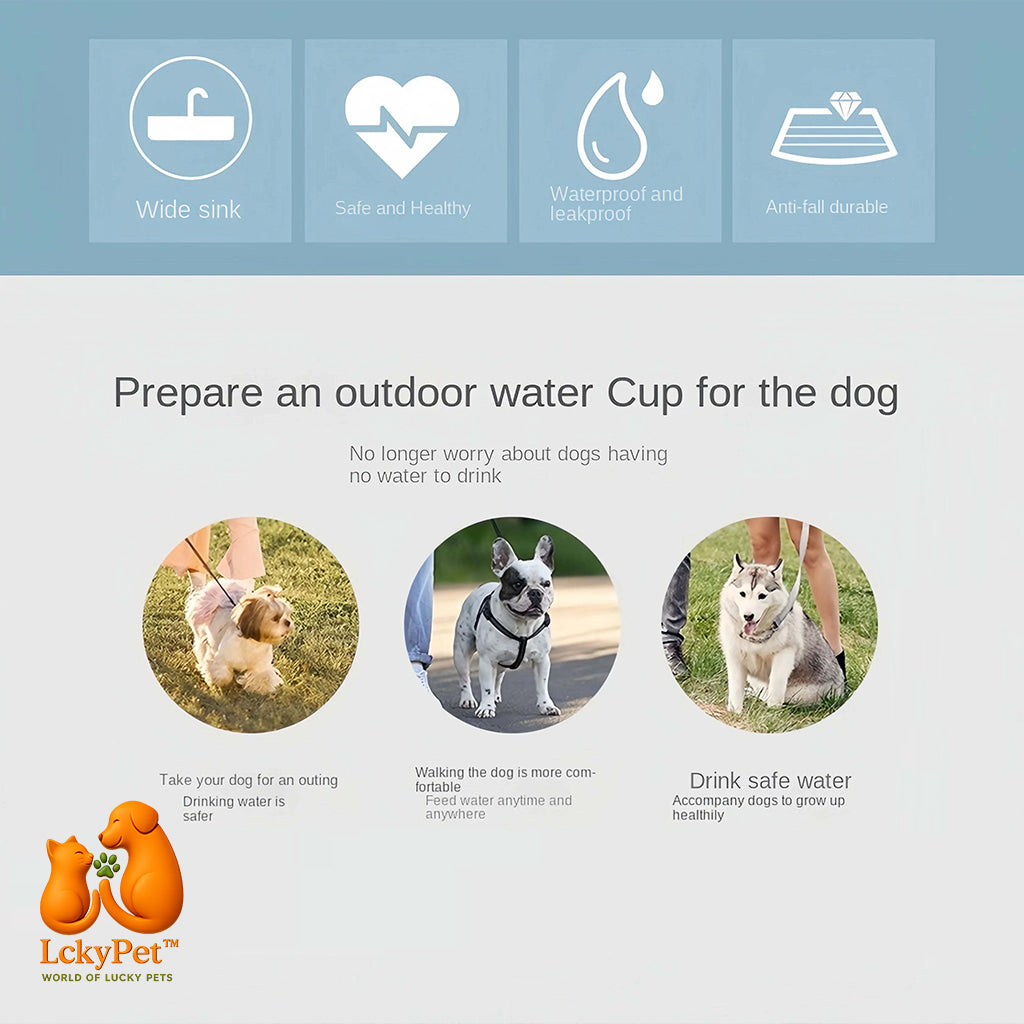 HydraBite™ 2-in-1 Travel Water & Food Bottle LckyPet™