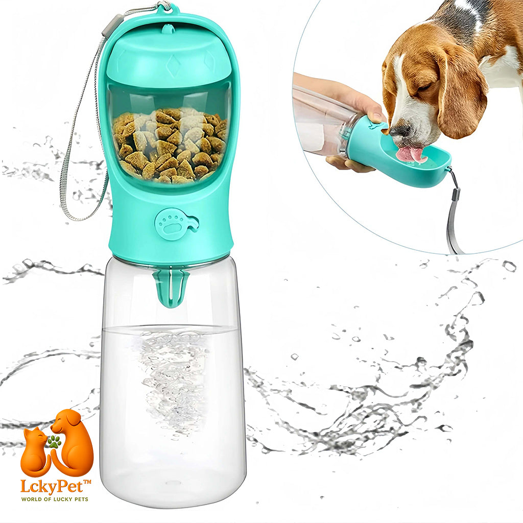 HydraBite™ 2-in-1 Travel Water & Food Bottle LckyPet™