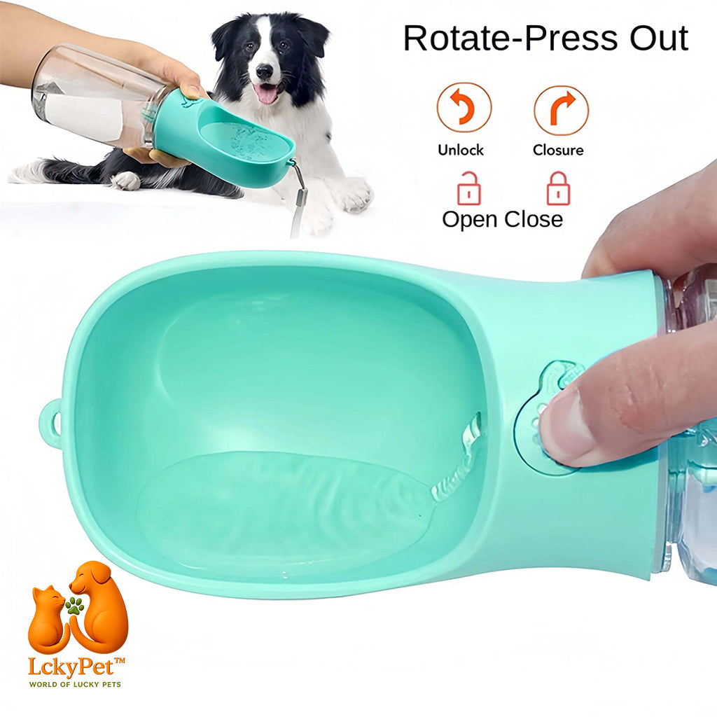 HydraBite™ 2-in-1 Travel Water & Food Bottle LckyPet™
