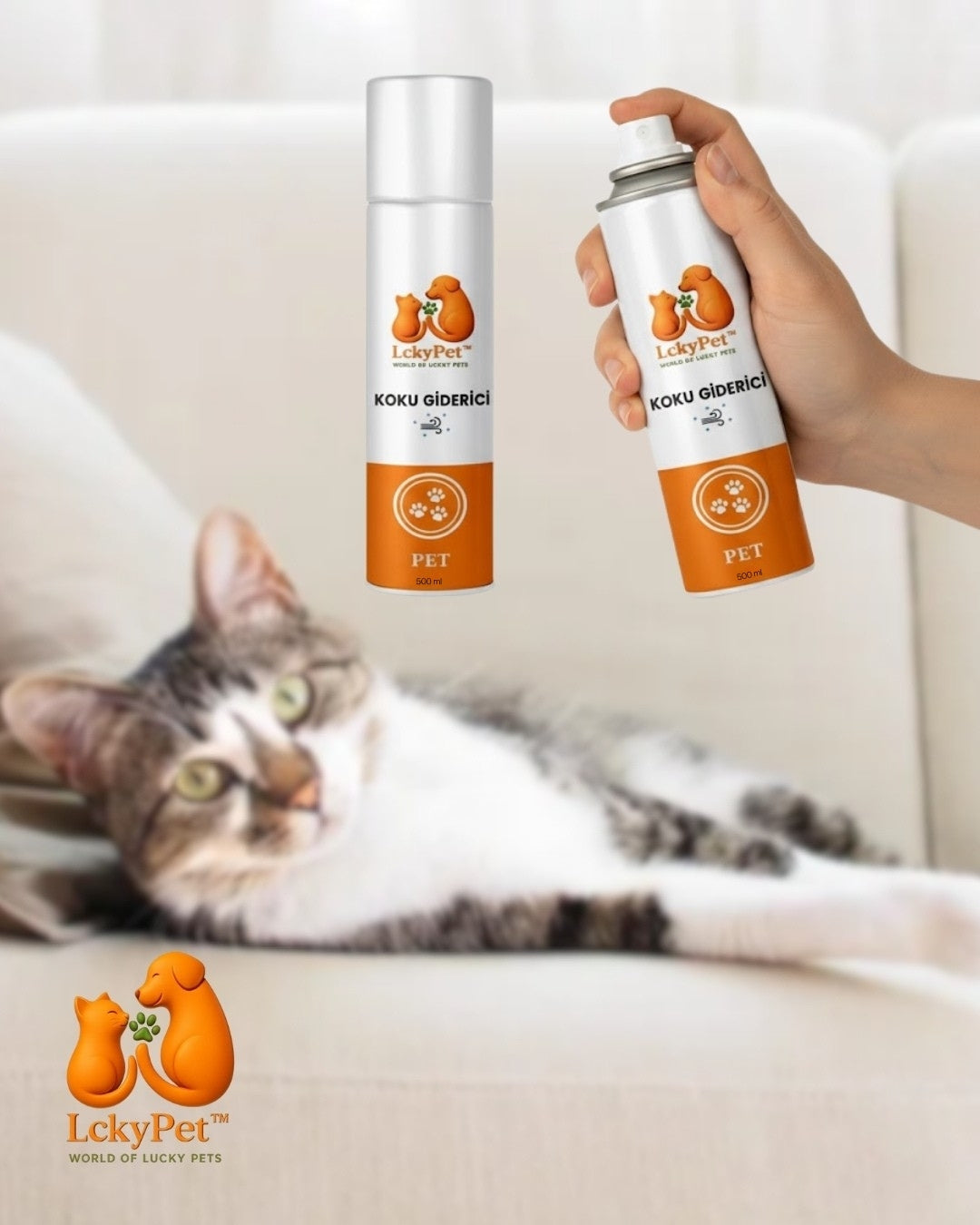 LckyPet™ Pet Koku Giderici