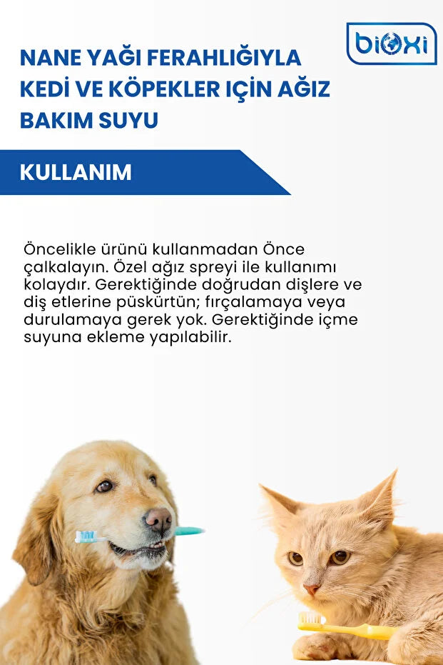 BİOXİ Kedi ve Köpek Ağız Bakım Suyu - LckyPet™ LckyPet™