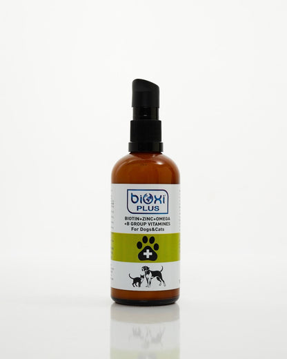 BİOXİ Plus Biotin + Zinc + Omega + B Vitaminleri – Kedi ve Köpekler İçin Deri & Tüy Sağlığı Desteği - LckyPet™ LckyPet™
