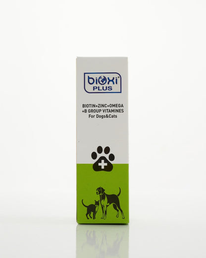 BİOXİ Plus Biotin + Zinc + Omega + B Vitaminleri – Kedi ve Köpekler İçin Deri & Tüy Sağlığı Desteği - LckyPet™ LckyPet™