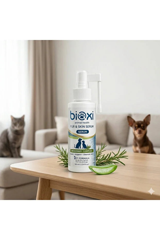 Bioxi Fur & Skin Serum 100 ml Kedi & Köpek Tüy ve Cilt Bakım Serumu LckyPet™
