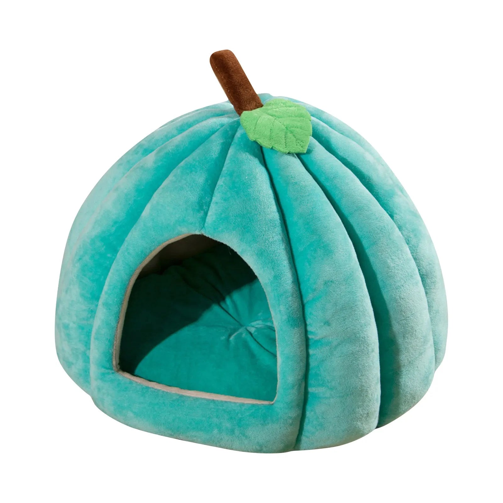 Halloween Theme Pumpkin Shape Autumn And Winter Comfy Cat And Dog Semi-enclosed Pet Bed Warm And Thick Cat And Dog House LckyPet™