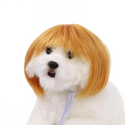 Pet Wig Dog And Cat Spoof Wig Pet Supplies Christmas Pet Accessories Curly Hair Straight Hair Diy Hand Woven Hair Wig Accessorie LckyPet™