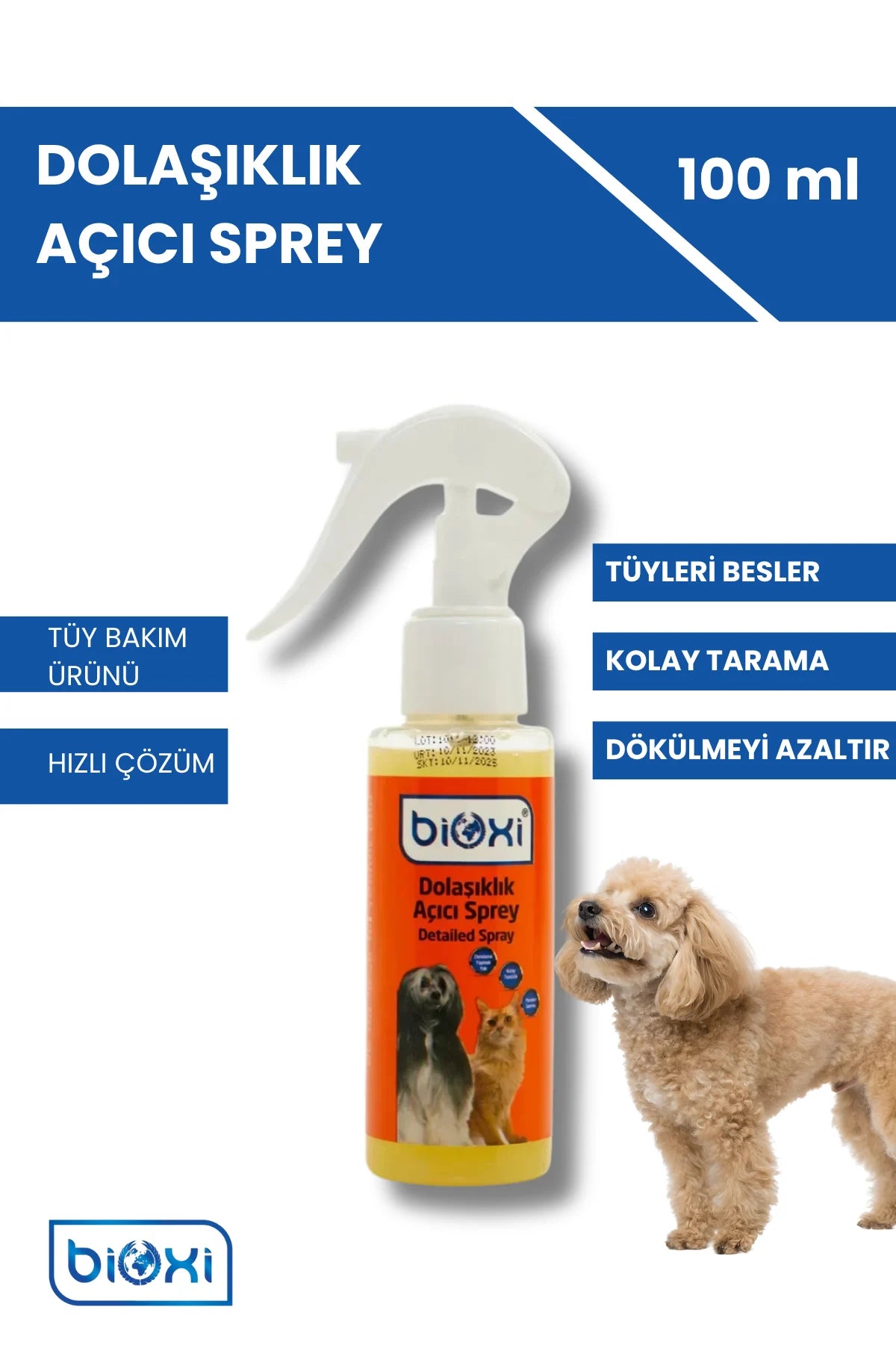 BİOXİ Dolaşıklık Açıcı Sprey | Kedi ve Köpekler İçin - LckyPet™ LckyPet™