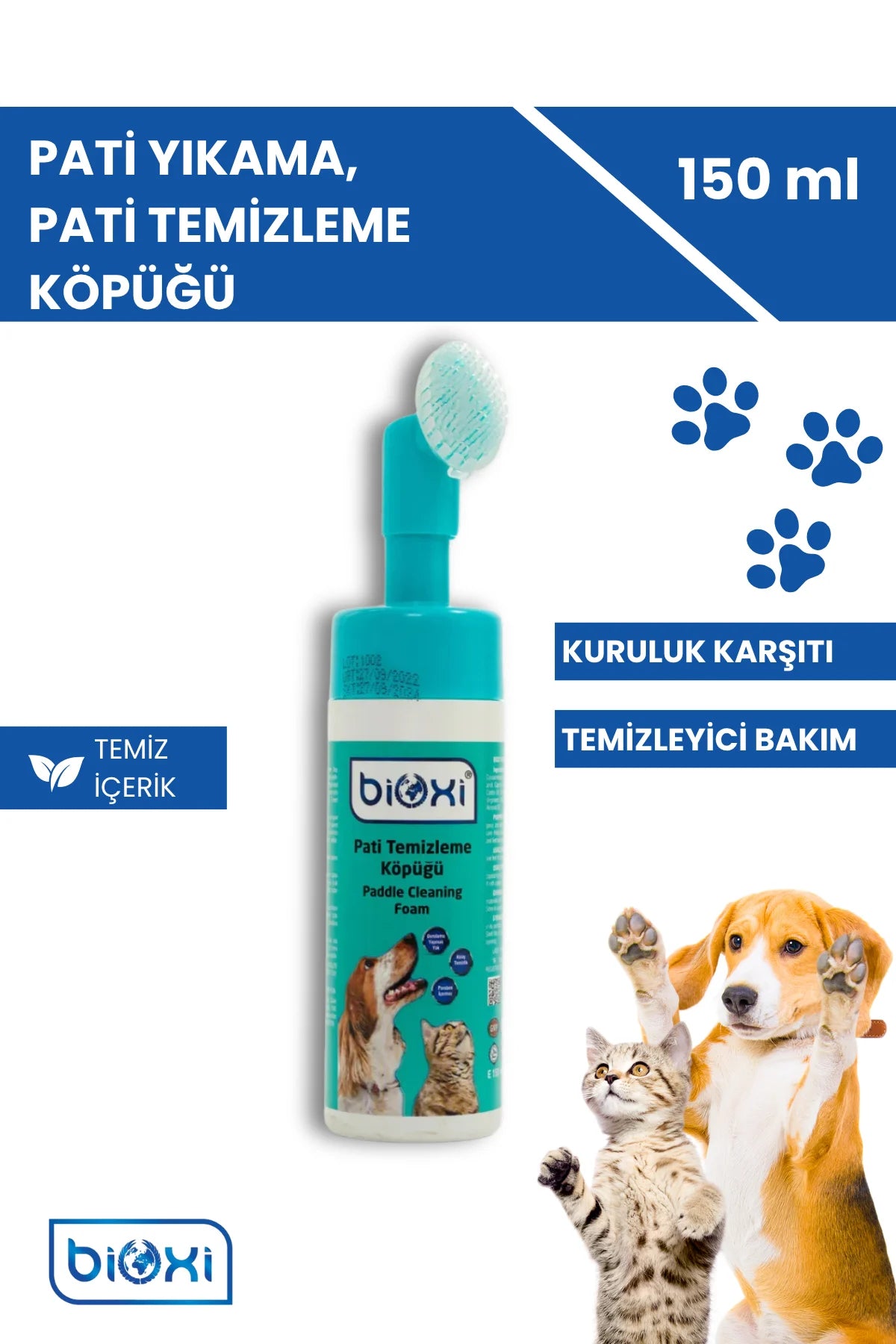 BİOXİ Pati Temizleme Köpüğü - LckyPet™ LckyPet™